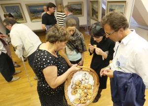 OTVORITEV RAZSTAVE SLIK LOJZETA PERKA 32 FOTO LJUBO VUKELIČ